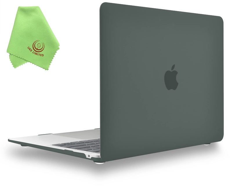 UESWILL 2022 2021 MacBook Air 13 inch Case A2337 M1 A2179 A1932, Hard Shell Case Cover Compatible with MacBook Air 13 inch with Retina Display & Touch ID (2018-2022), Midnight Green - Image 1